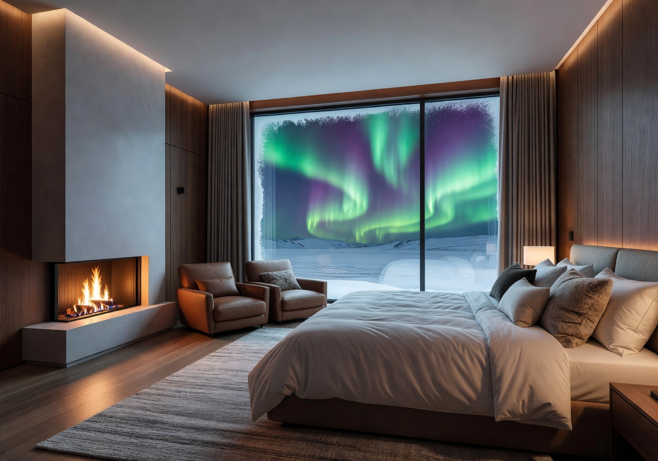 arctic aurora palace northern lights luxury suite finland