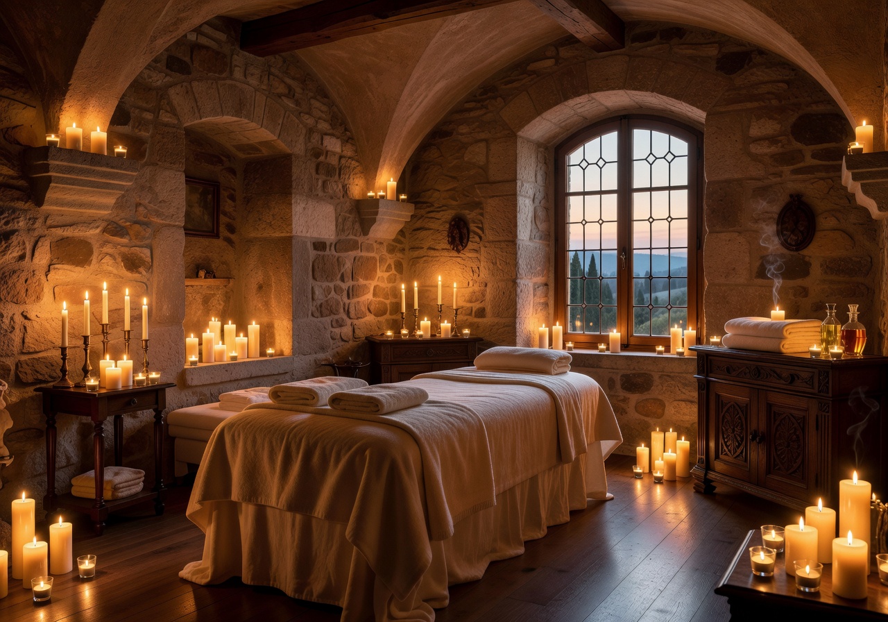 luxury massage suite spa europe candlelit