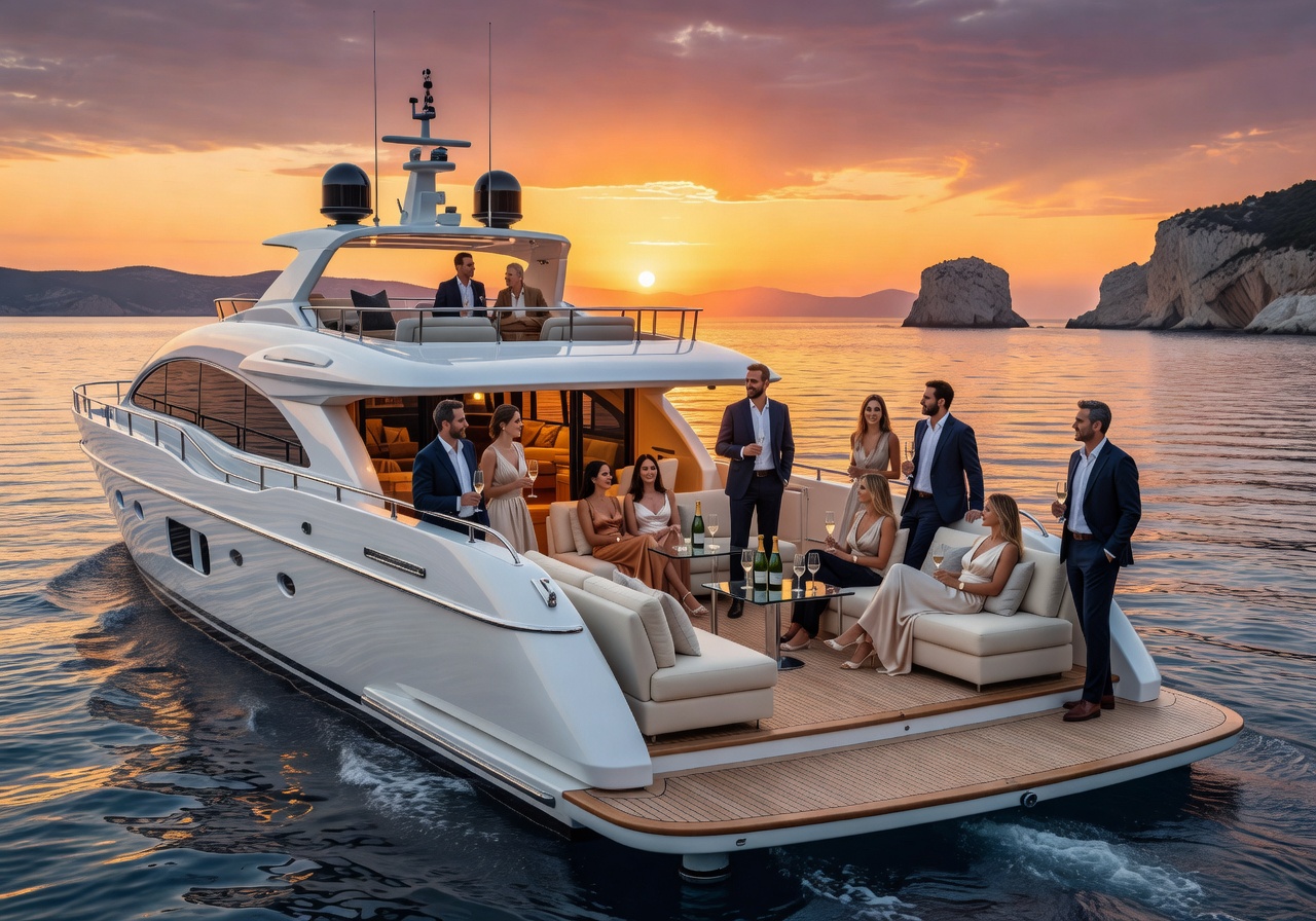 luxury yacht mediterranean sunset vip experience
