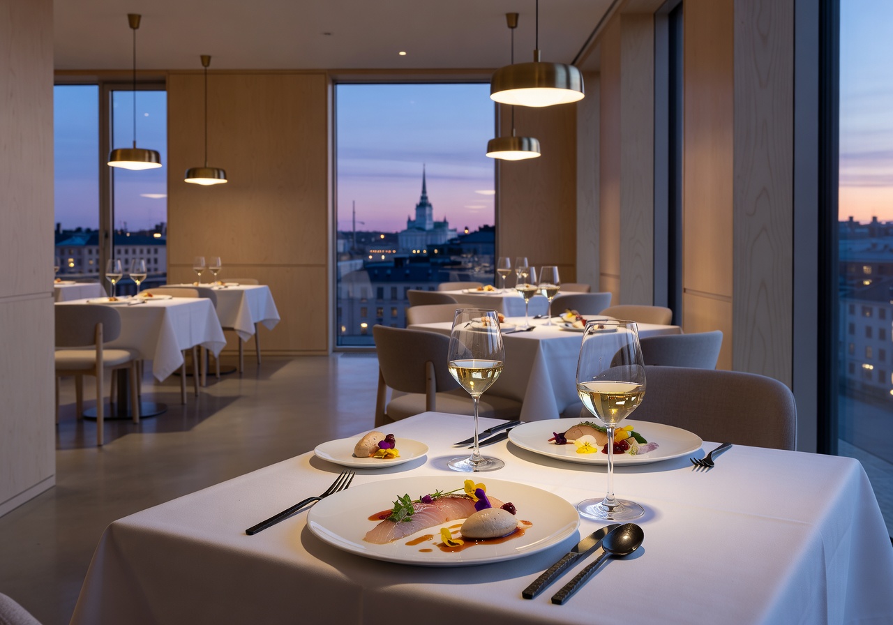 michelin inspired fine dining helsinki restaurant